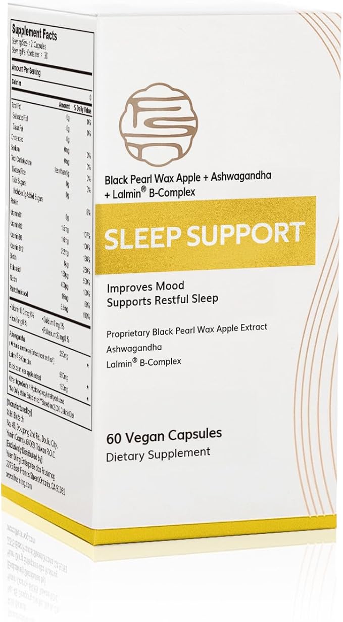 FSN Sleep Support - Ashwagandha, Herbal Supplement for Stress Relief, Energy Support, Occasional Sleeplessness, Non-GMO, Vegan, Gluten Free, 450 mg, 60 Caps