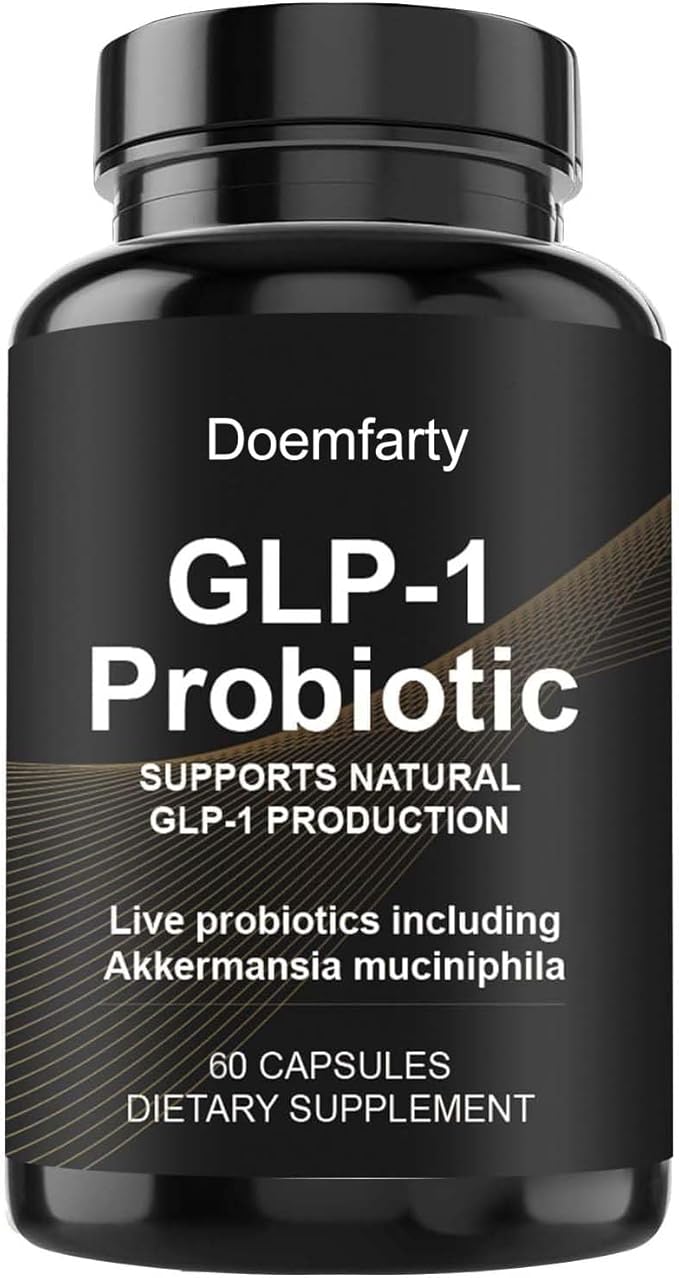 60 PCS GLP-1 Probiotic - AFU Multi-Strain Probiotic + Prebiotic, Naturally Support GLP-1 Production, Delayed Release, Third-Party Tested, for Men & Women 60 Servings (Pack of 1) K1