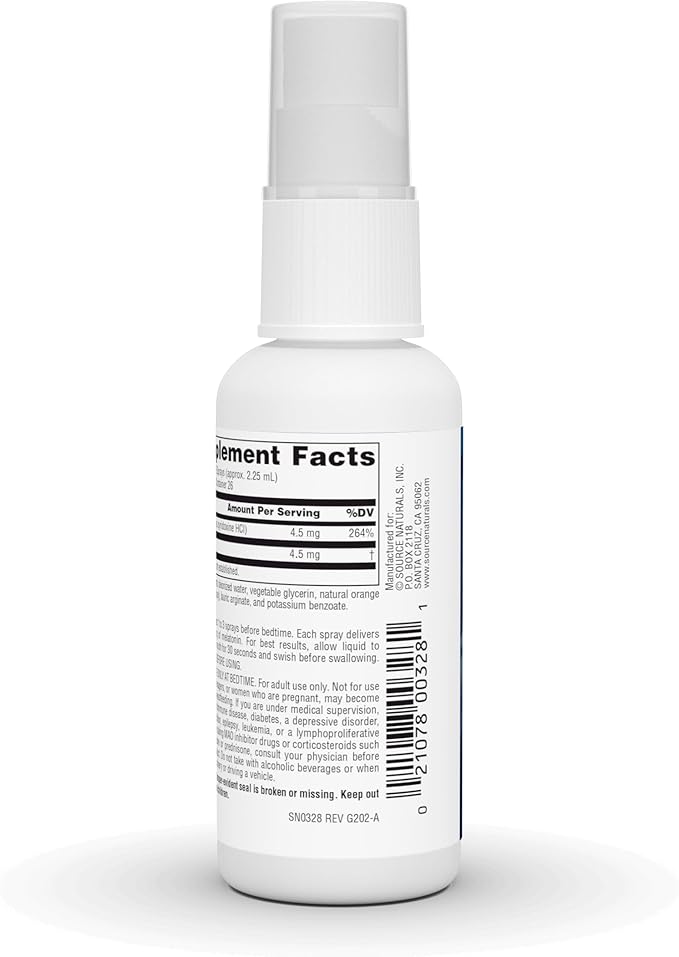 Source Naturals Melatonin Orange Flavored NutraSpray 1.5 mg - 2 Fluid oz