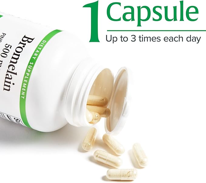 Natural Factors, Bromelain 500 mg, Enzyme Support for a Healthy Digestive System, 180 Capsules.