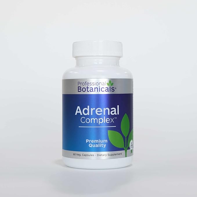 Adrenal Complex Supplement – Supports Healthy Adrenal Function, Stress Relief, and Energy Levels – 90 Vegetarian Capsules