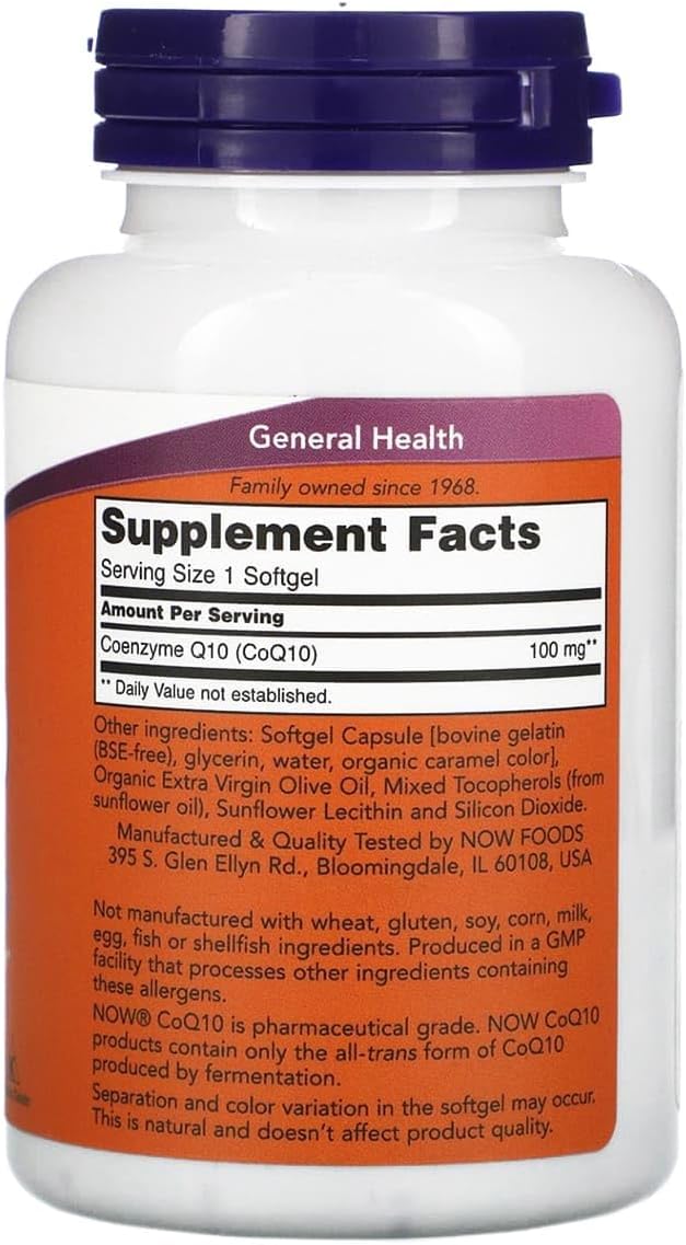 Now Foods CoQ10 100 mg (150 Softgels) 1 Pack