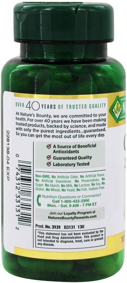 Nature's Bounty Green Tea Extract, 315mg, 100 Capsules (Pack of 2)