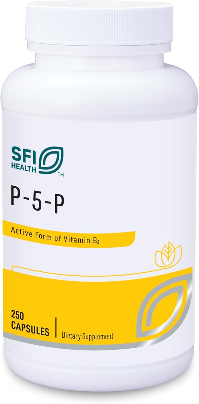 Klaire Labs P-5-P - 30 Milligrams of Bioactive Vitamin B6 Pyridoxal-5-Phosphate for Metabolic & Liver Support, Hypoallergenic (100 Capsules)