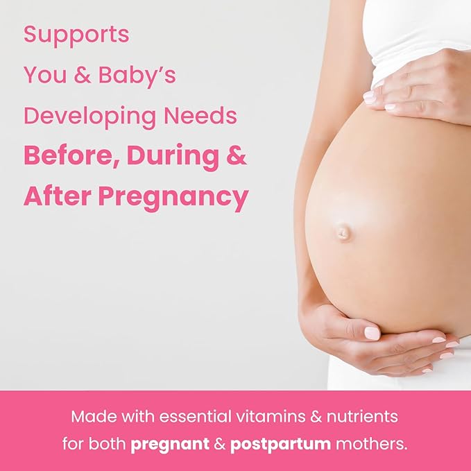Prenatal Vitamin Gummies with DHA | Vegan Prenatal Vitamins for Women with Omega 3, Methylfolate, Choline & D3, Pregnancy Vitamins for Fetal Development | Gummy Multivitamin Supplement, 120 Count