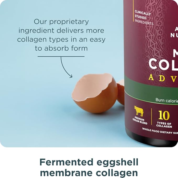 Ancient Nutrition Advanced Hydrolyzed Collagen Peptides Powder Protein Lean with Probiotics and Vitamin C, Cinnamon, for Women & Men, Supports Healthy Weight Management & Muscle Building, 25 Servings