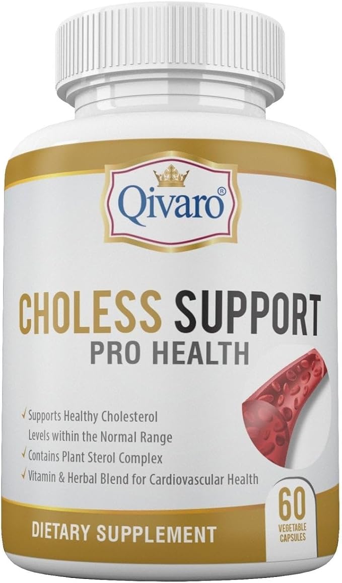 Choless Support Pro Health - Cholesterol & Lipid Management – Infused with Guggul and Garlic Extract - Vegan and Non-GMO - Made in USA – 60 Capsules