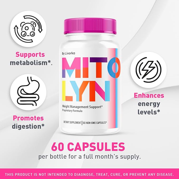 Mitolyn Capsules - Mitolyn, Mitolyn Advanced Formula Pills, Mitolyn Supplement, Mito Lyn, Mito Lyn Pills, Mitolyn Support, Mitolyn Pill, Mitolyn Supplement Pills, 60 Capsules for 1 Month