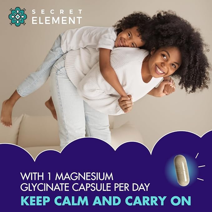 Magnesium Glycinate 500MG Capsules, Magnesium Supplement for Adults & Kids with Kava Kava, High Absorption, Vegan & Non-GMO, 120 Capsules, Pack of 2