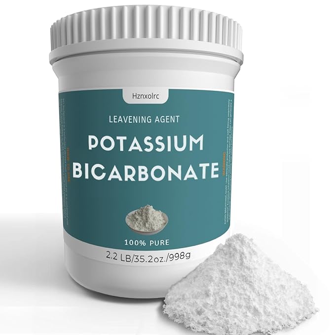 2.2 lb Potassium Bicarbonate, 100% Pure Potassium Bicarbonate Powder, Potassium Bicarbonate for Plants, Used In Making Wine, Cakes, Cookies and More