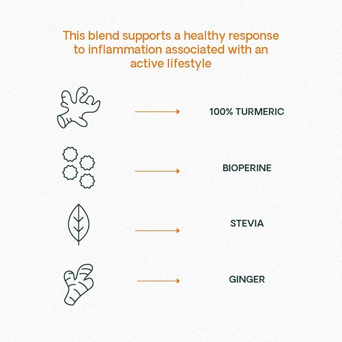 JESSICA WELLNESS Magical Turmeric Tea/Ginger Turmeric Tea with Black Pepper/Turmeric Powder with Black Pepper, Ginger and Stevia, 3.5 oz Magical Turmeric Tea