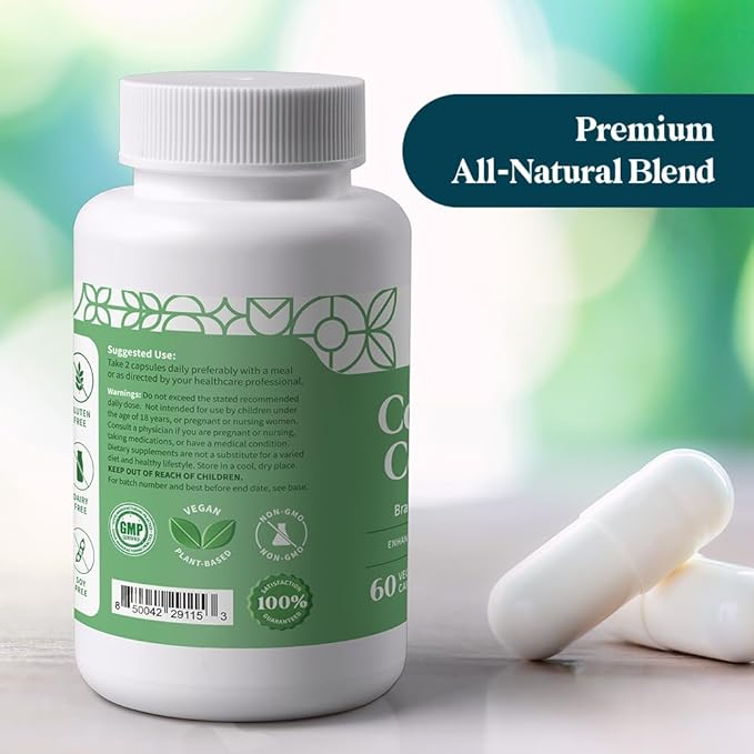 Pattern Wellness Cognitive Complex Supplement - Enhance Memory, Focus, and Clarity - Brain Health Support - 60 Vegetarian Capsules