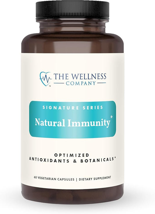 The Wellness Company Natural Immunity | 60 Capsule (1 Month Supply) | Formulated for Powerful Daily Immune Defense | Non-GMO, Vegan, Gluten Free | for Supporting Healthy Immune Function