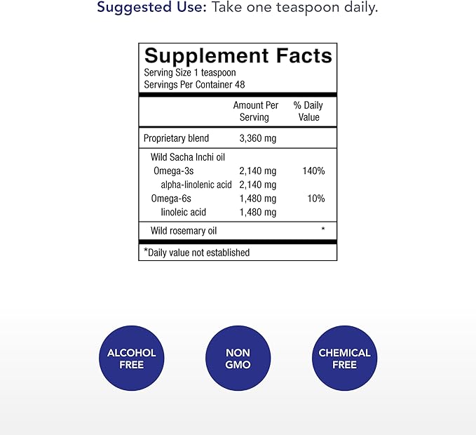Physician's Strength PowerOmega - 8 fl oz - Plant Source Omega-3s - Certified Organic - 48 Servings