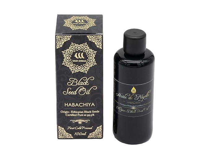 Wadi Shibam Ethiopian Black Seed Oil 99.9% Purity, Cold Pressed, 100ml