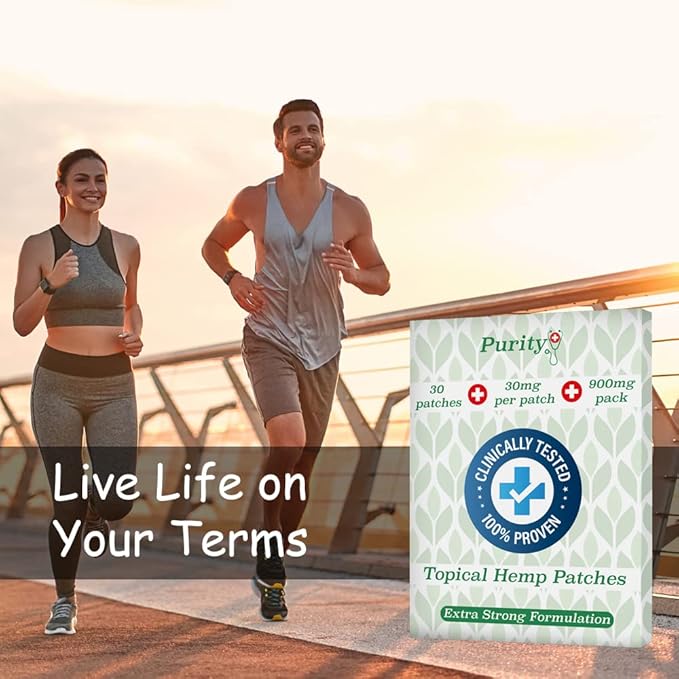 Hemp Oil Patches - 90 Patches - 30mg Per Patch