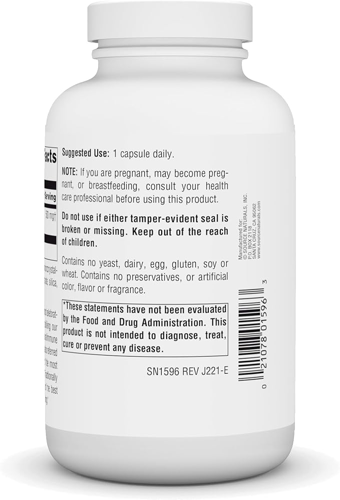 Source Naturals Echinacea Root Extract - Supports Immune Defense* - 500mg - 200 Capsules