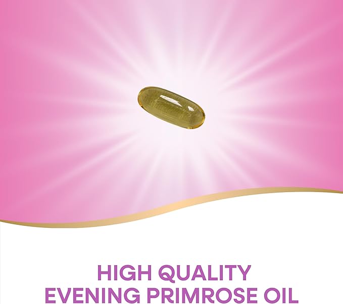 Nature's Way Evening Primrose Oil, Cold Pressed, 120 mg GLA per Serving(1), 60 Softgels (Packaging May Vary)