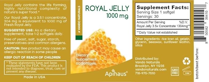 Royal Jelly 1000mg 30softgels