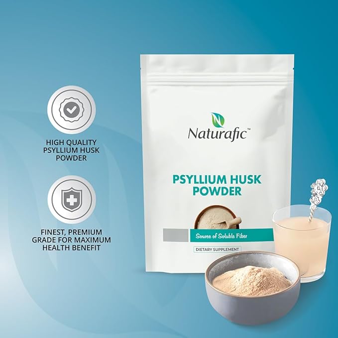 Psyllium Husk Powder – 100% Pure Natural Fiber for Digestive Health & Regularity, Non-GMO, Gluten-Free, Vegan, 32 oz – Supports Healthy Bowel Movements.