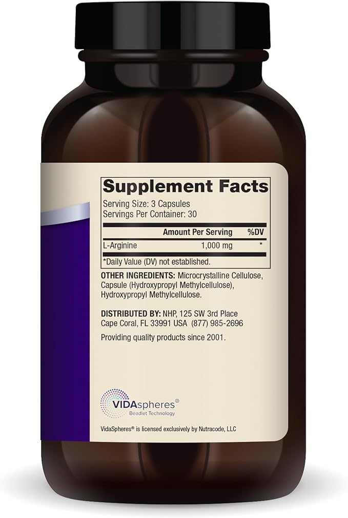 Dr. Mercola L-Arginine Advanced, 30 Servings (90 Capsules), 1,000 mg Per Serving, Dietary Supplement, Supports Energy Production, Non-GMO