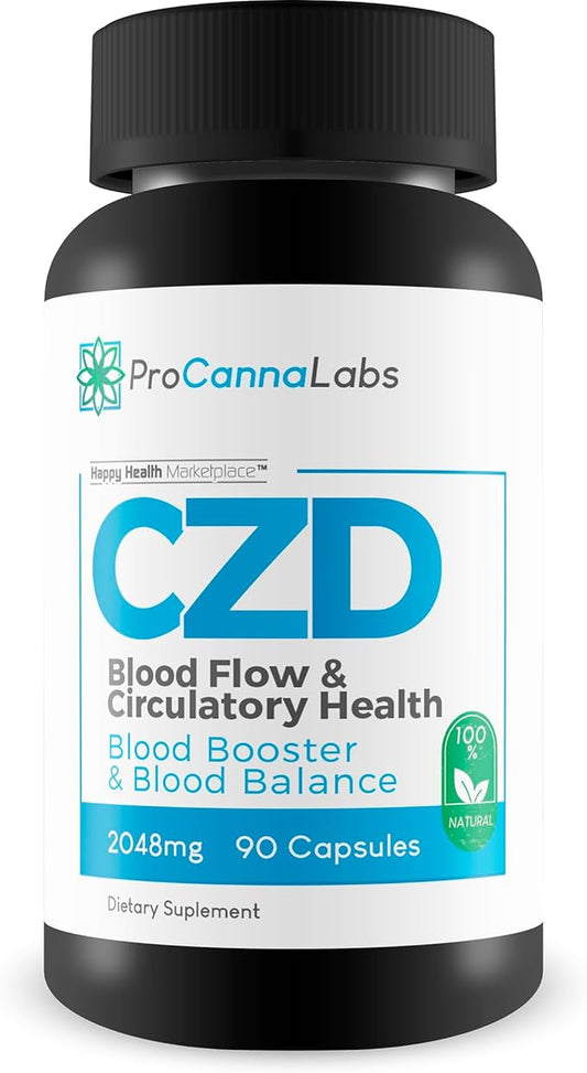 Pro Canna Labs Gummies Capsules - Our Best Vitamin C D Zinc Blood Booster for Blood Balance & Blood Flow - C Z D Blood Flow & Circulatory Health - CDZ Supplement Vitamin C D and Zinc Plus Herbs