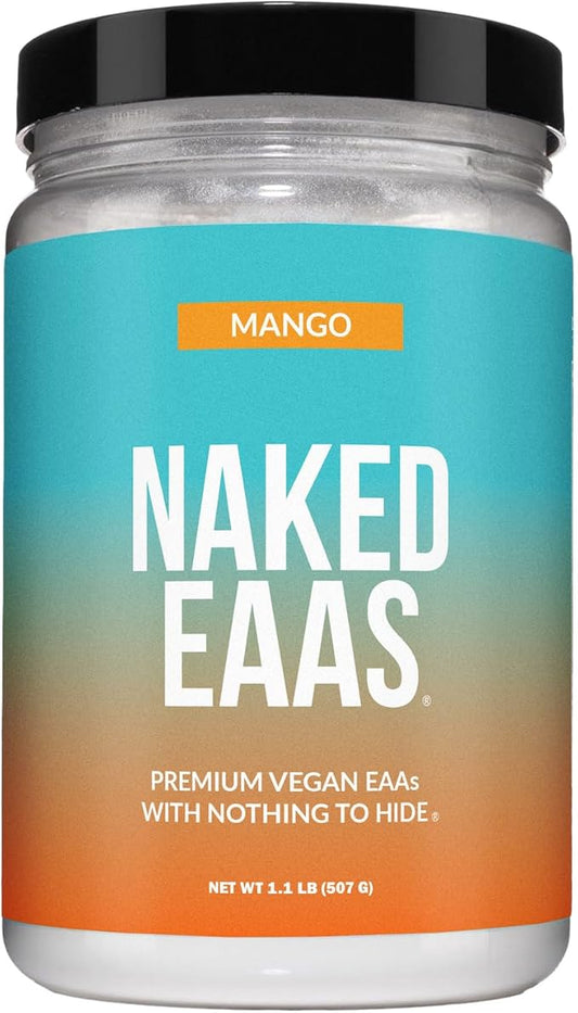 NAKED Mango EAAs Amino Acids Powder, Vegan Essential Amino Acids, Instantized All Natural EAA Powder Supplement 1.1LB - 26 Servings