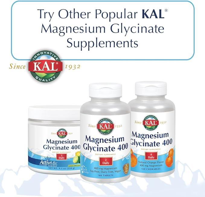 KAL Extra Strength Calcium Magnesium Tablets, 250 Count