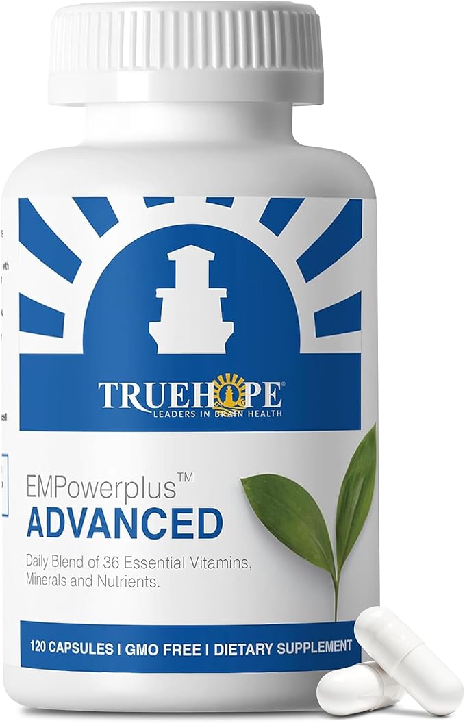 Truehope EMPowerplus Advanced Multivitamin for Women and Men - Broad-Spectrum Essential Multivitamin and Chelated Minerals to Support Cognitive Functions - Original Formulation - 120 Capsules