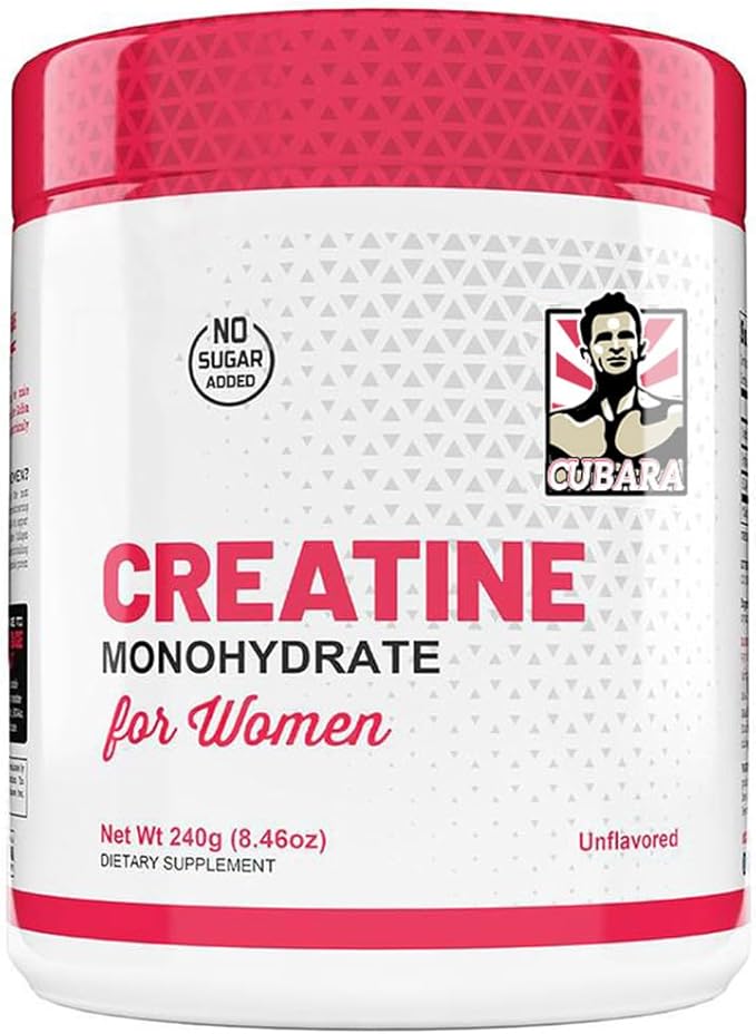 Creatine Monohydrate for Women, 8.46oz, Sugar-Free with Collagen and BCAAs, Unflavored