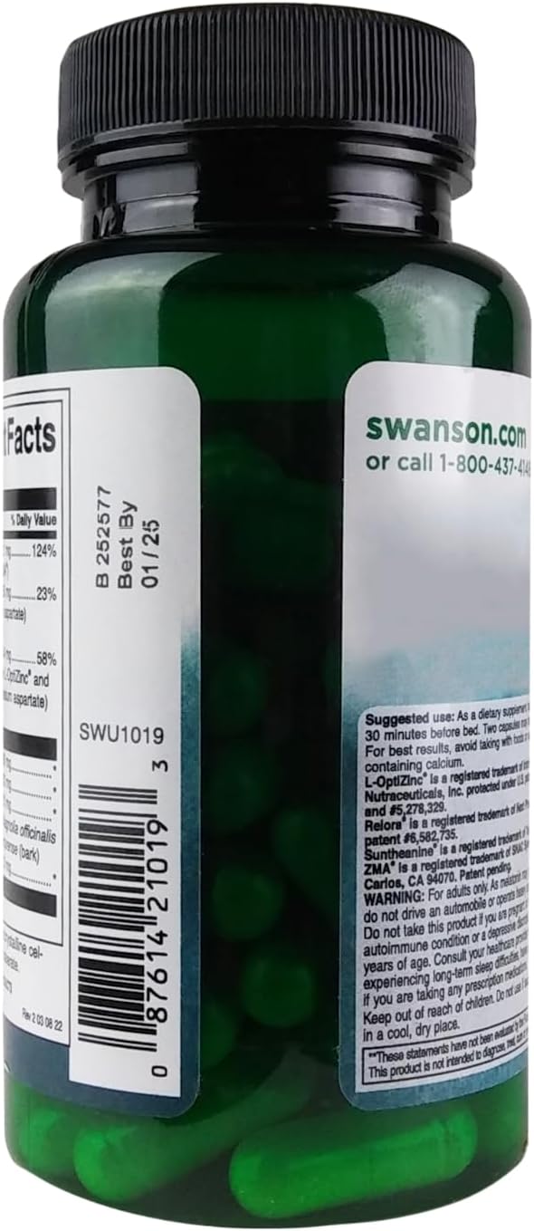 Swanson Sleep FRM W/L-THEANINE&MELATONIN 60C