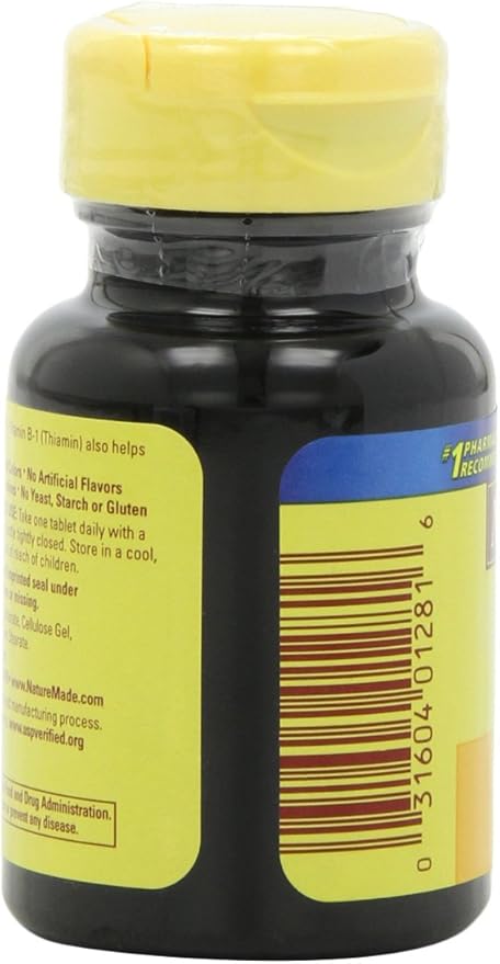 Nature Made Vitamin B1, 100 Count (Pack of 6)
