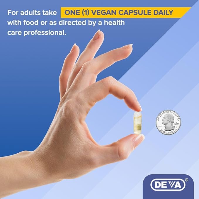 DEVA Vegan Vitamins, Borage Oil 500mg, Source of Omega-6 Fatty Acid GLA (Gamma linolenic Acid), Cold-Pressed & Unrefined, 90 Tablets 1-Pack