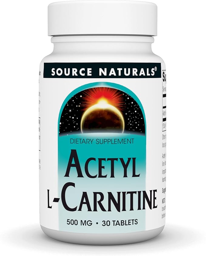 Source Naturals Acetyl L-Carnitine, 500mg, 30 Tablets