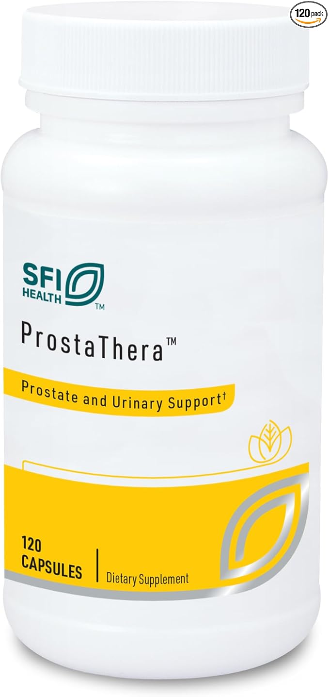 Klaire Labs Prostathera - Prostate Support for Men with Saw Palmetto, Pollen, Nettle, Pygeum & Minerals (120 Tablets)