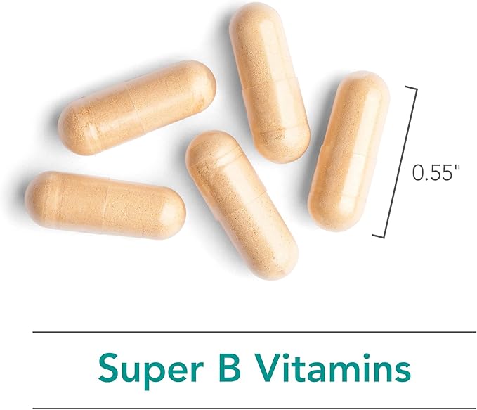 Nutricology Super Vitamin B Complex - Vitamin B for Men & Women, Vitamin B Supplement, Vitamin B12, Vitamin B6, Vegetarian Capsules, Corn-Free, Yeast-Free - 120 Count