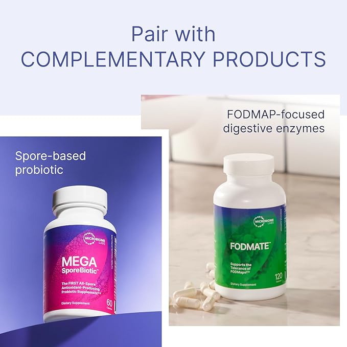 Microbiome Labs MegaGuard Gut Health Supplements - Ginger Root, Licorice Root & Artichoke Leaf Extract to Support Digestive Health & Occasional Gas - for Women, Men & Kids 8+ (60 Capsules)