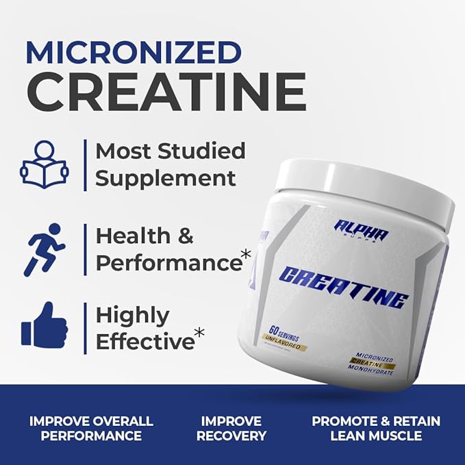 Micronized Creatine Monohydrate Powder - 5g (5 Grams) Per Serving, Unflavored - Helps Support Optimum Muscle Gain, Suitable for Men & Women, 300 gm - 60 Servings