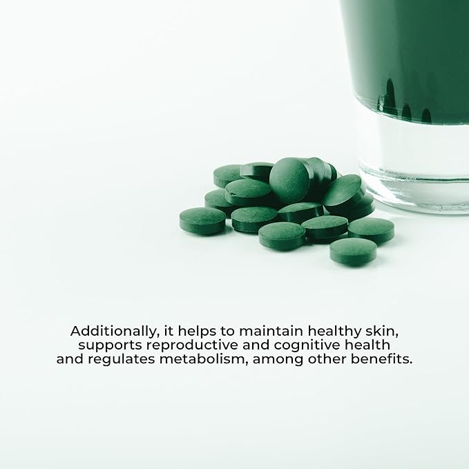 Vidanat Spirulina Algae 200 Tablets – 400mg per Tablet – Natural Superfood for Energy, Immune Support & Detox – 200 Tablets (Pack of 1)