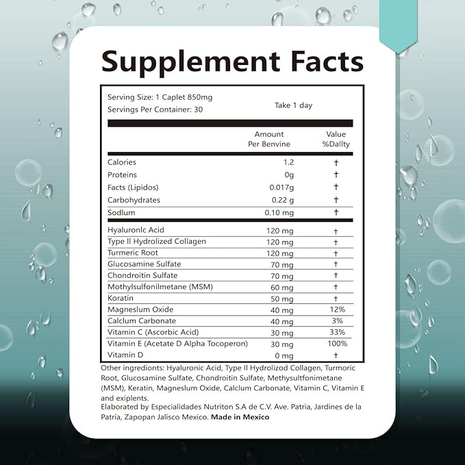 Double Strength Skin Hydration,Unavy Hyaluronic Acid,850mg High Bioavailable Dietary Hyaluronic Acid Capsules,850mg high bioavailability hyaluronic Acid. (2pc 60Caps)