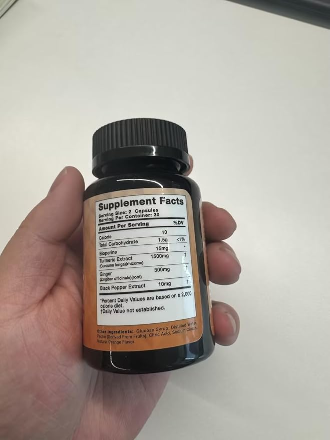 Turmeric Curcumin with BioPerine - 120 Capsules