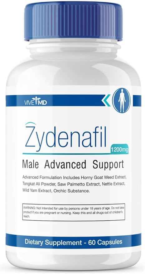 Zydenafil Pills for Men Advanced Formula - Zydenafil Male Pills - Zydenafil 1200mg for Maximum Strength with Tongkat Ali, Saw Palmetto, Horny Goat Weed Reviews (60 Capsules)