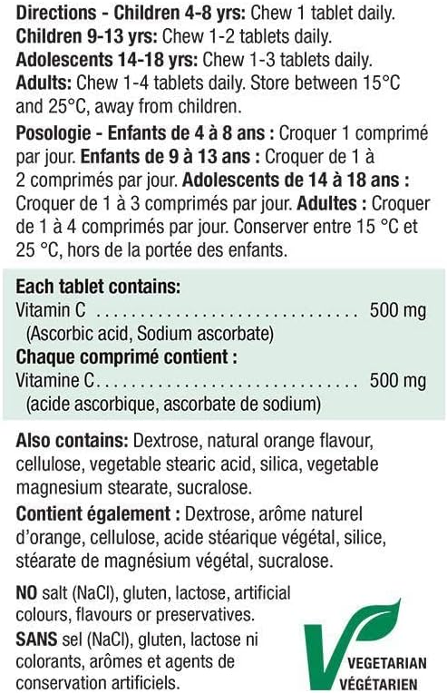 Vitamin C- Wild Blueberry- 500 Mg