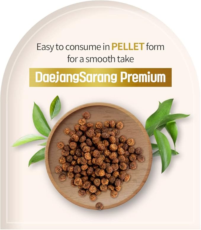 Premium Psyllium Husk Fiber Supplement Made for Weaker Digestive Health, Dietary Fiber Packets to Support Better Digestive Health for Constipation Relief, Daejang Sarang 20 Packets (1 Pack)