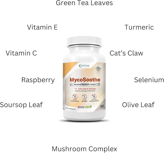 MycoSoothe Advanced Hair, Skin, Nail & Immunity Support Formula - 60 Capsules