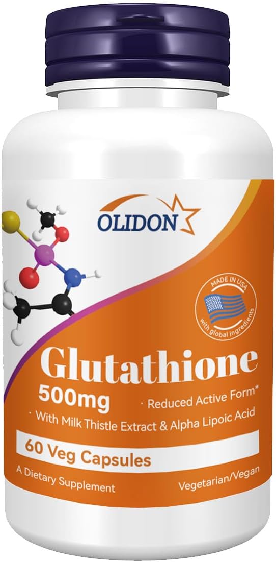 New Glutathione Supplements 500mg Per Bottle - 2 Month Supply (60 ct)
