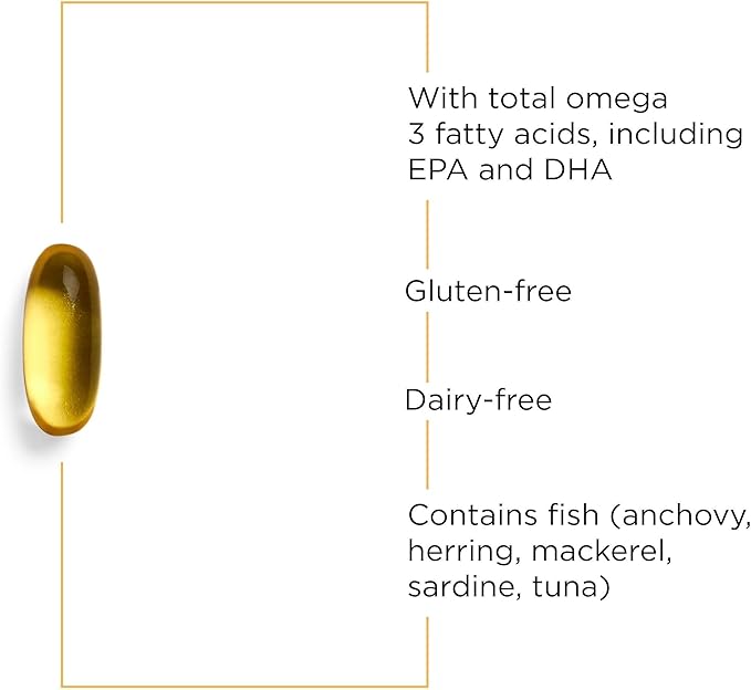Integrative Therapeutics - Pure Omega HP Fish Oil Softgels - 575 mg Omega 3 Fatty Acids with EPA and DHA - Fish Oil -Sustainably Sourced - 120 Count