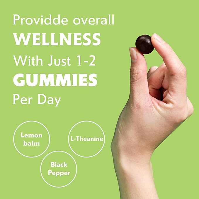 Nature's Key Upgraded 2.0 Ashwagandha Gummies, 3000mg Extra Potency Ashwagandha Supplement | with Vitamin D2, Lemon Balm, & Black Pepper ,for Stress Relief and Good Sleep (60 Count, Pack of 1)