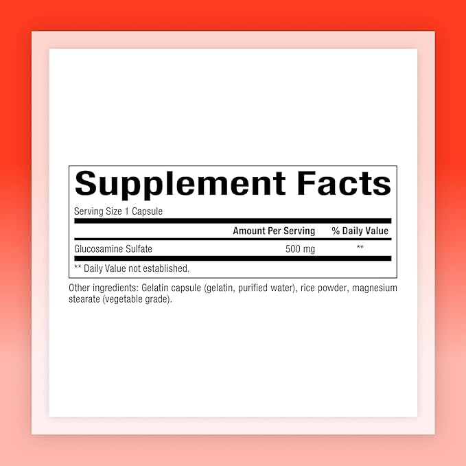 Natural Factors, Glucosamine Sulfate, Supports Healthy Joint Mobility, Cartilage and Connective Tissue, 180 Capsules